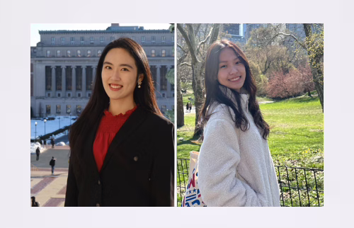 Picture of Xinwen (Sheena) Liang and Yu Ning Ho
